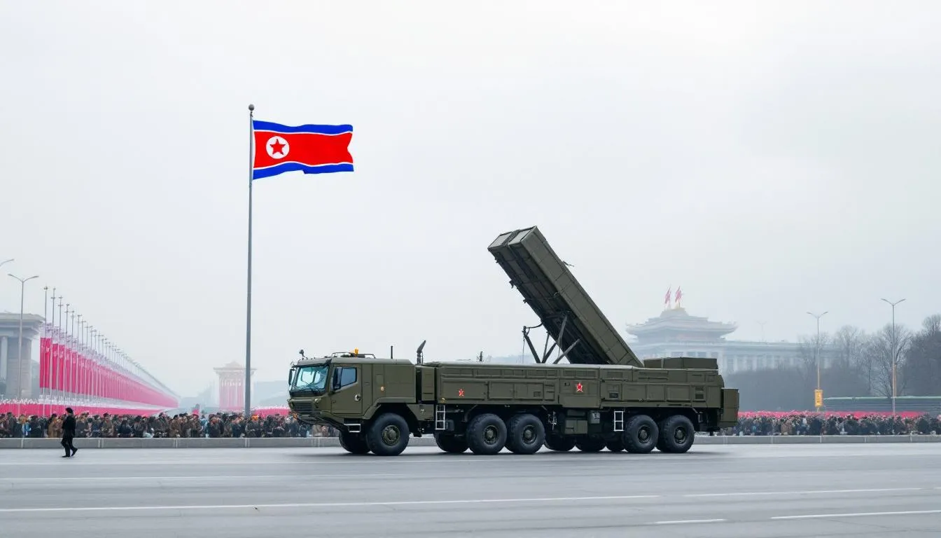 Corée du Nord : Kim Jong-un dévoile un lance-missiles à capacité nucléaire