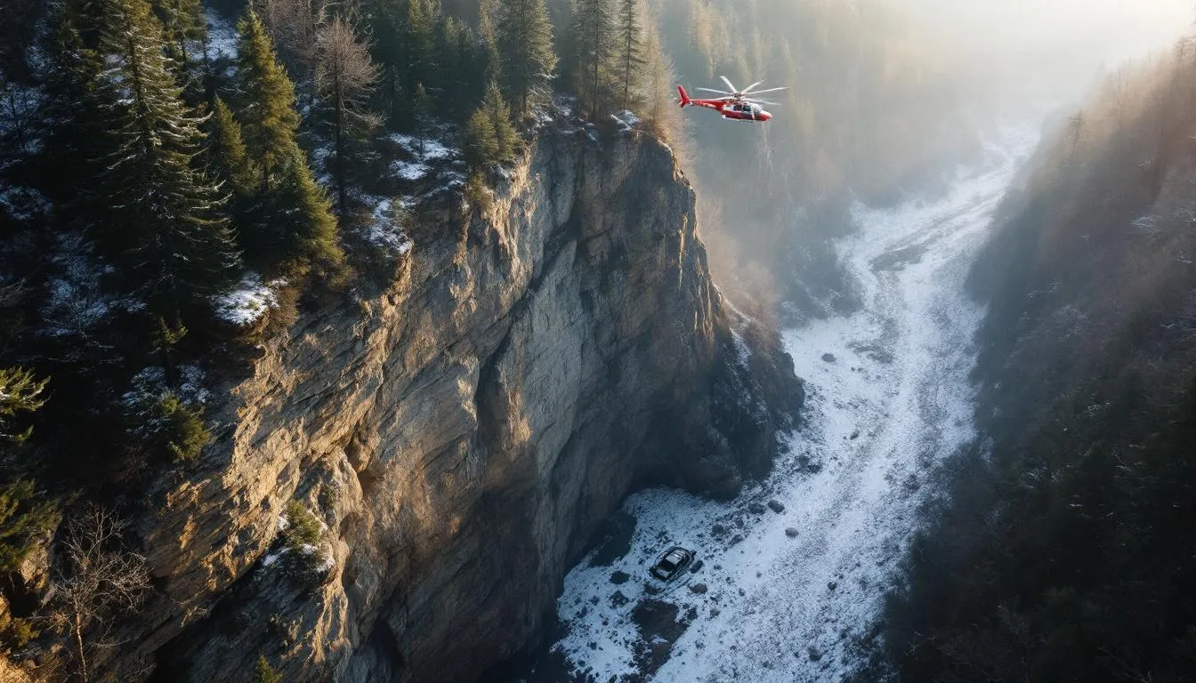 Ardèche : un automobiliste survit cinq jours au fond d’un ravin après s’être endormi au volant