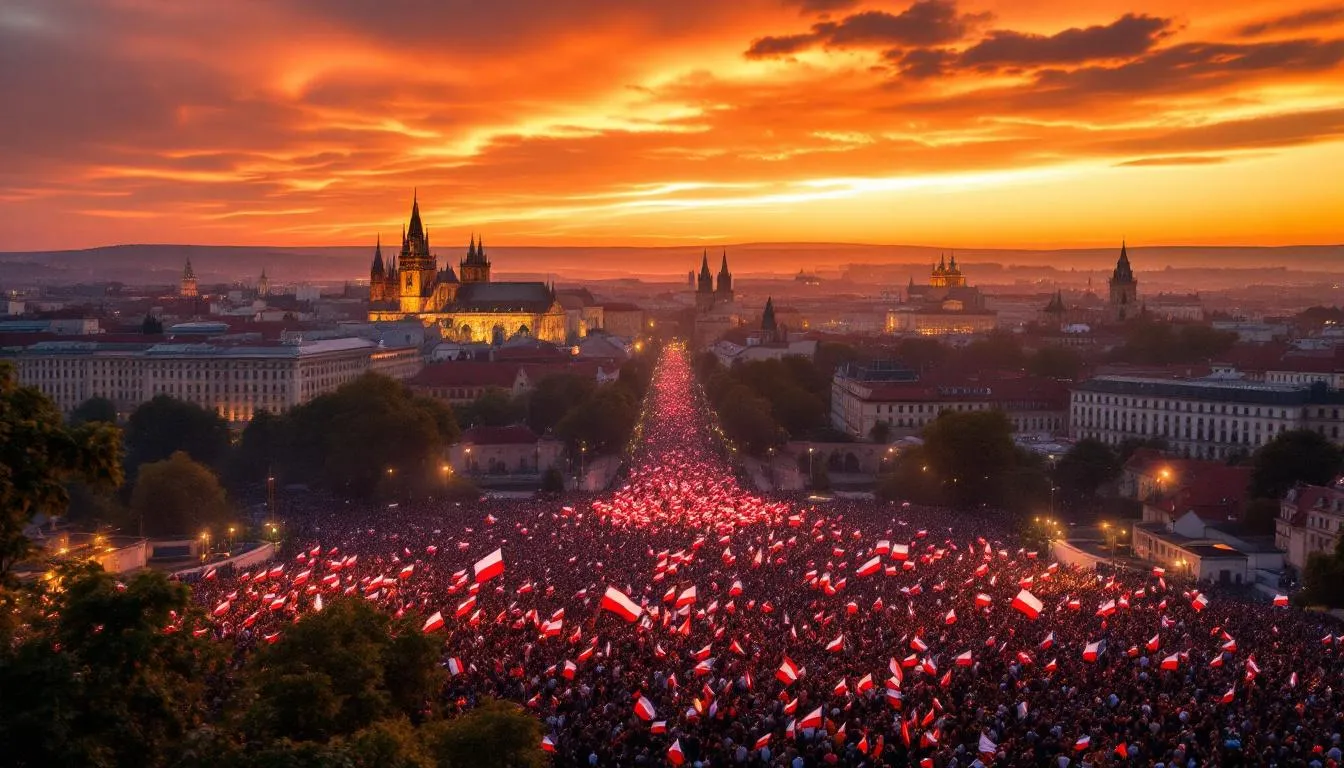 200 000 Tchèques dans la rue : Prague refuse de devenir Budapest