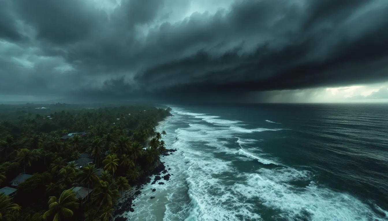 Sinlaku égale un record de 1953, fonce à 300 km/h sur les Mariannes