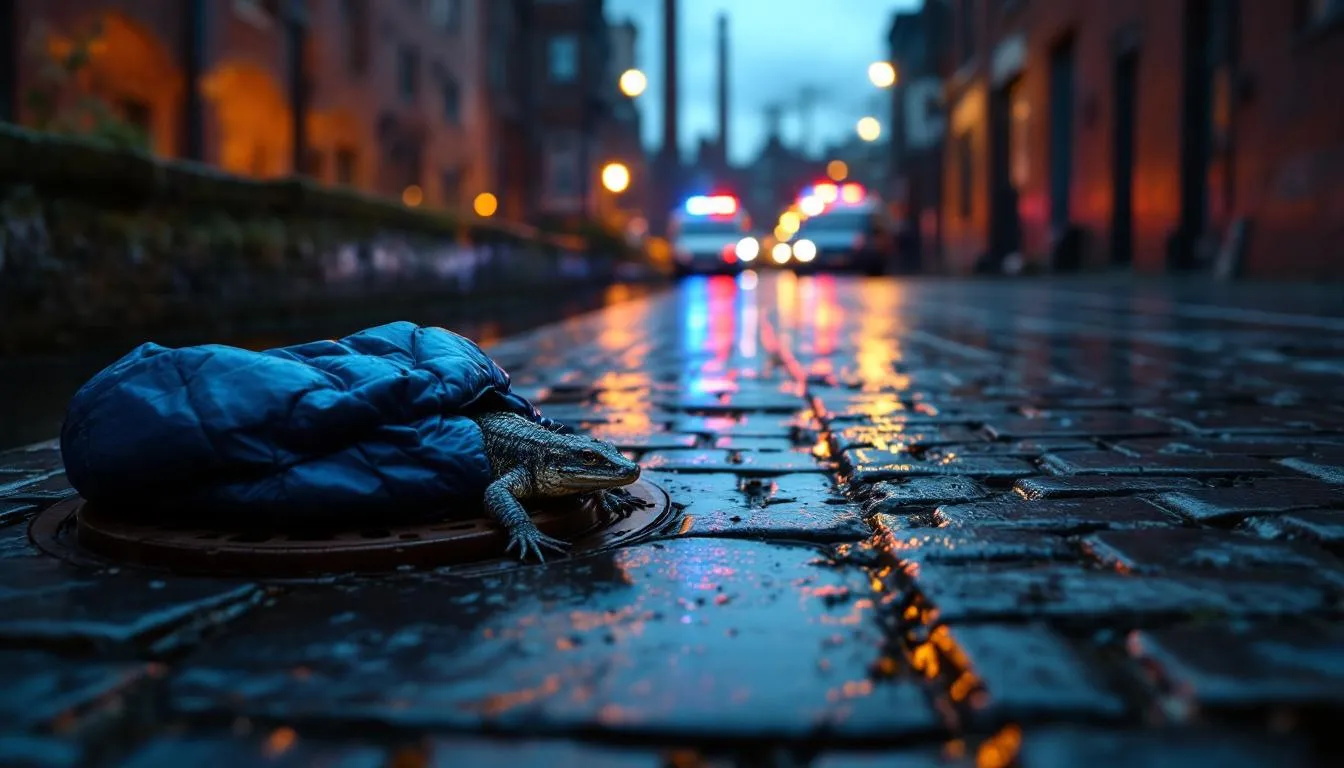 Roubaix : un pêcheur à l’aimant remonte un caïman lesté d’une plaque d’égout