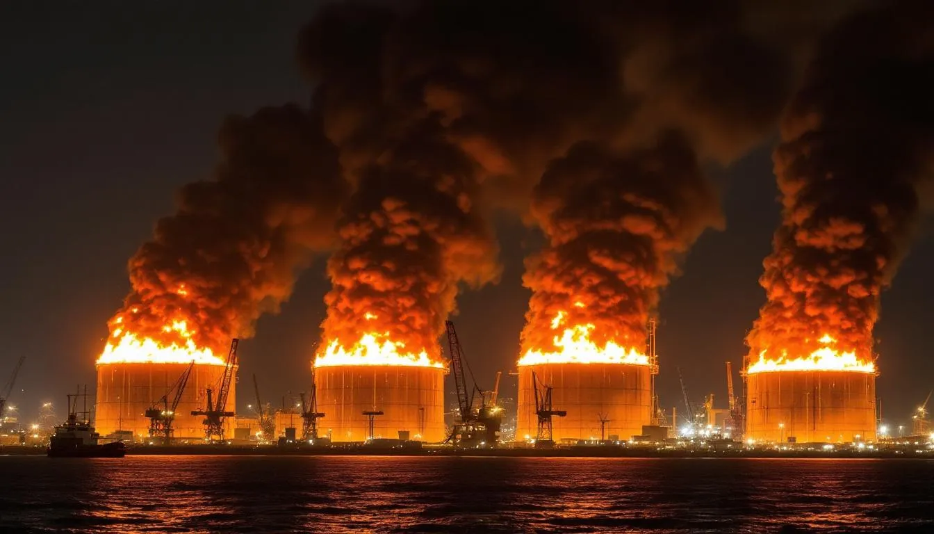 50 drones, une frégate et 1,5 % du pétrole mondial en feu à Novorossiysk