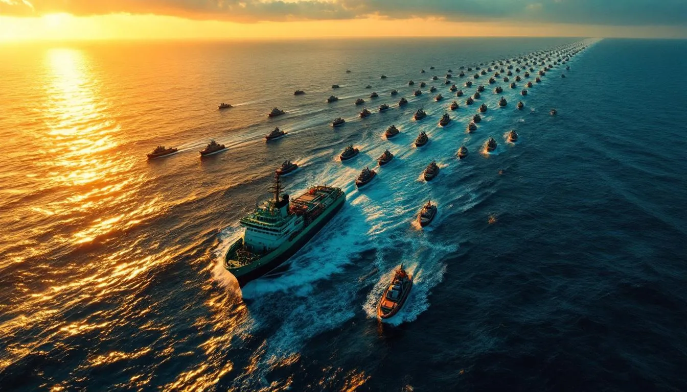 80 bateaux, 1 000 volontaires et l&rsquo;Arctic Sunrise : la plus grande flottille civile de l&rsquo;histoire vogue vers Gaza