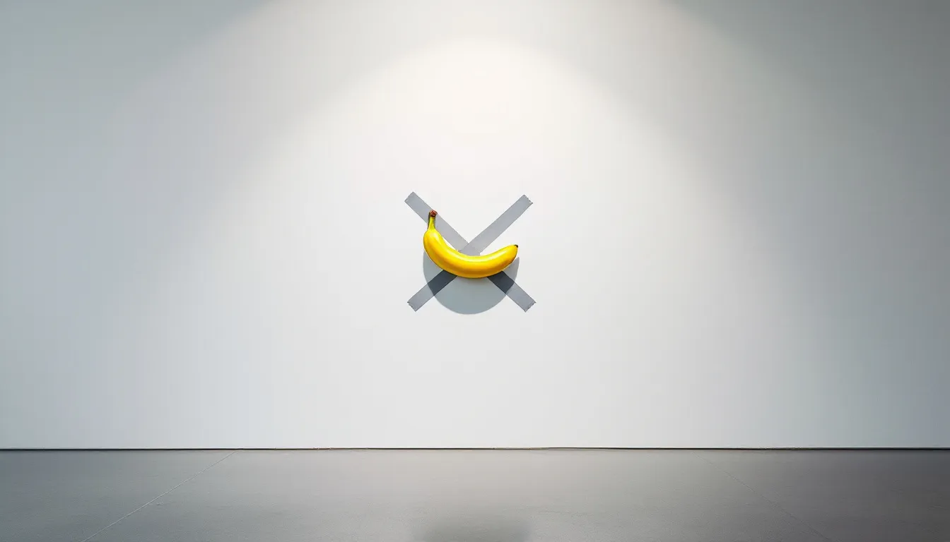 Une banane scotchée au mur vaut 6 millions, un visiteur l&rsquo;a volée à Metz