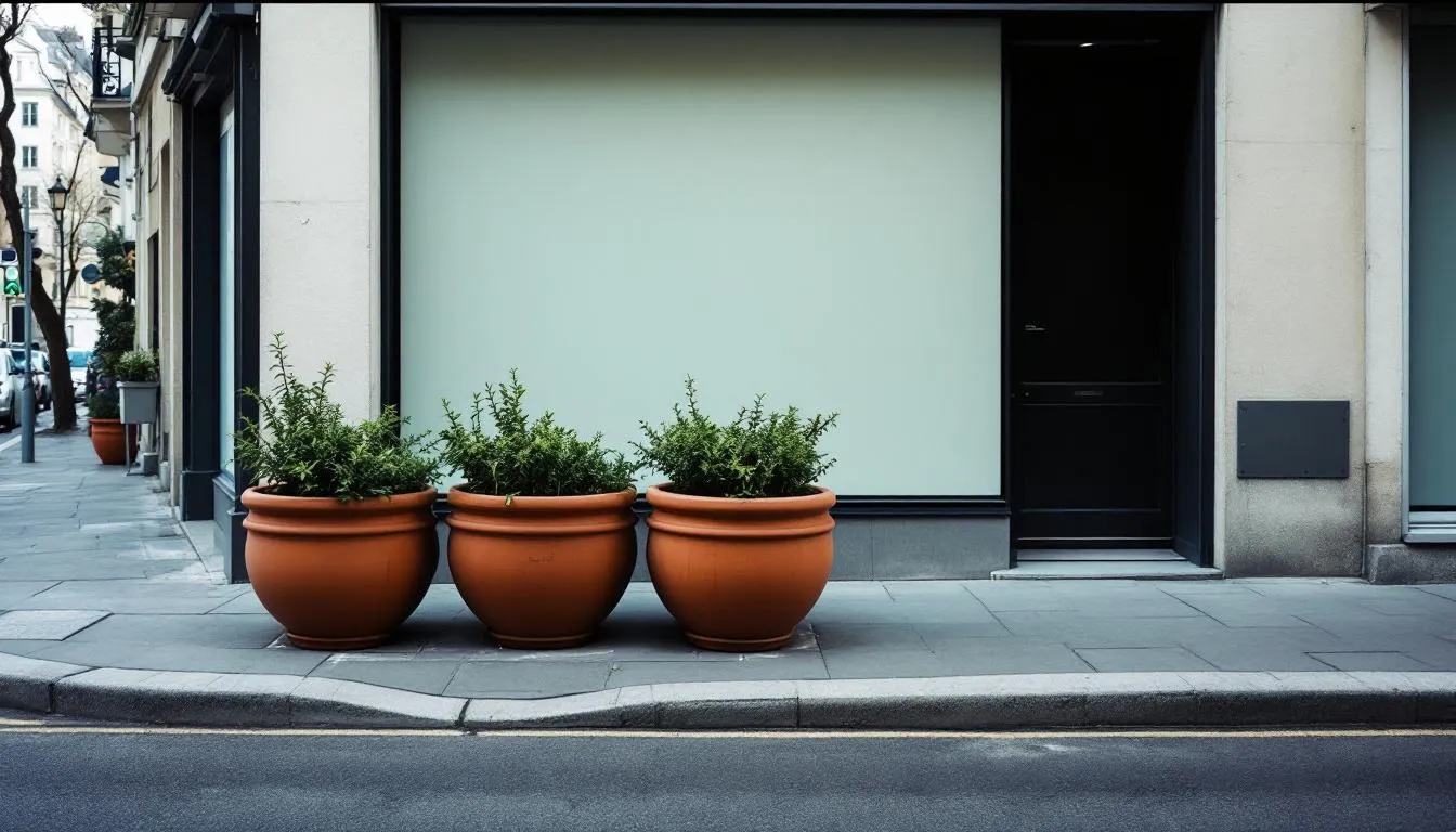 Pour bloquer un fast-food, le maire de Saint-Ouen pose dix pots de fleurs