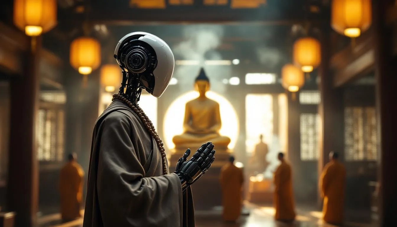 Faute de moines, un temple coréen ordonne un robot de 130 cm