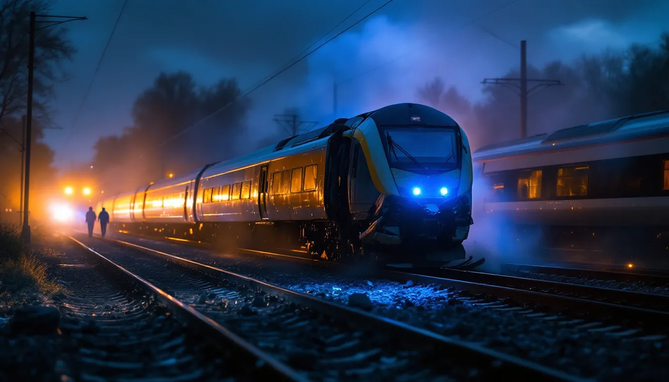 En Angleterre, un train à l&rsquo;arrêt percuté par l&rsquo;arrière, un mort et 100 blessés