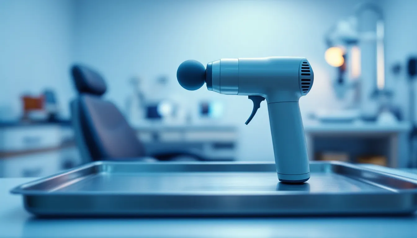 Il se masse les yeux au pistolet de massage et se déchire la rétine