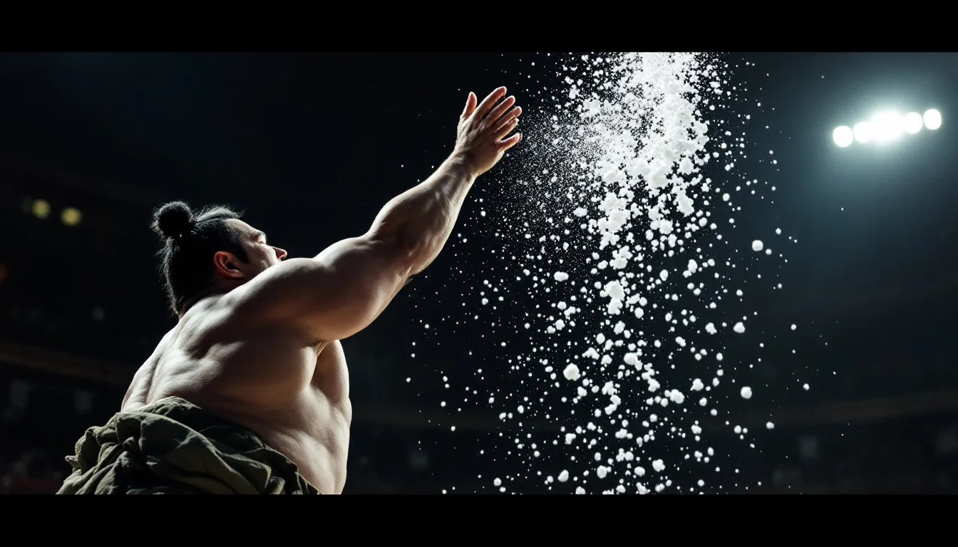 Pour le tournoi de sumo de Paris, il a fallu 200 kg de sel de Guérande