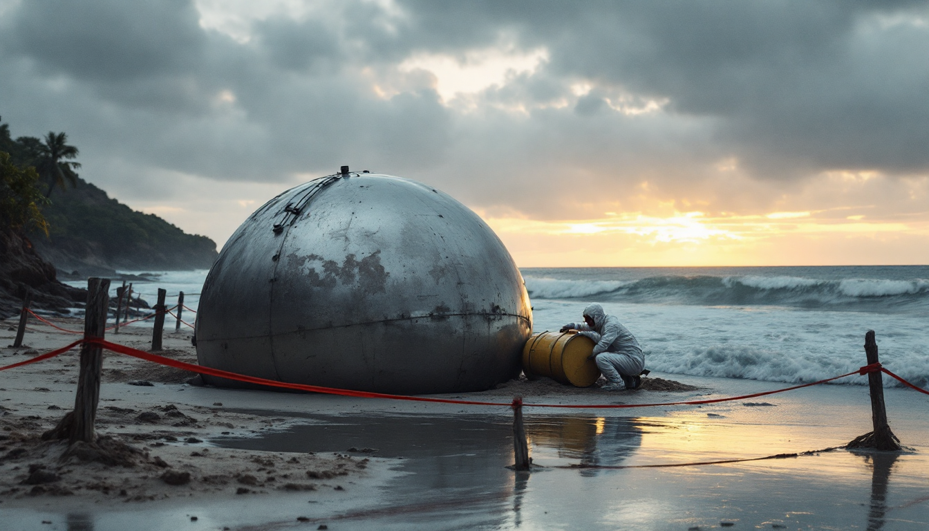 Des boules mystérieuses s&rsquo;échouent sur une plage, l&rsquo;Australie boucle la zone