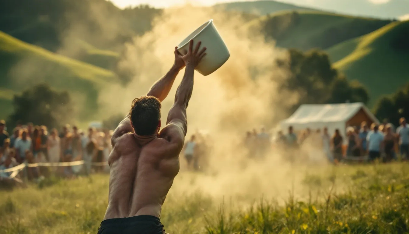Recordman du marteau, il devient champion du monde de lancer de toilettes